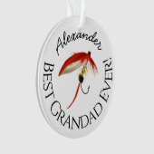 Beste Großmutter je! Fisch Fischerei Fischer Fisch Ornament (Vorderseite)