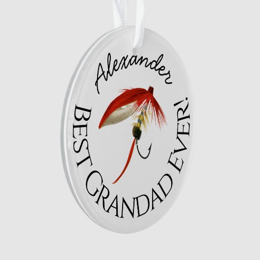 Beste Großmutter je! Fisch Fischerei Fischer Fisch Ornament (Vorderseite)