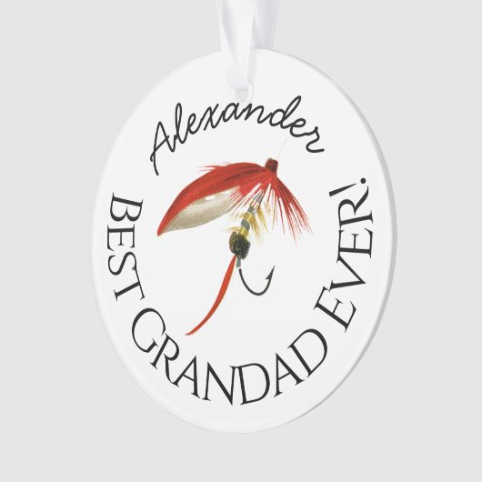 Beste Großmutter je! Fisch Fischerei Fischer Fisch Ornament (Vorderseite)