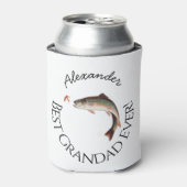 Beste Großmutter je! Fischfang Dosenkühler (Kanne Vorderseite)