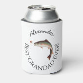 Beste Großmutter je! Fischfang Dosenkühler (Kanne Rückseite)