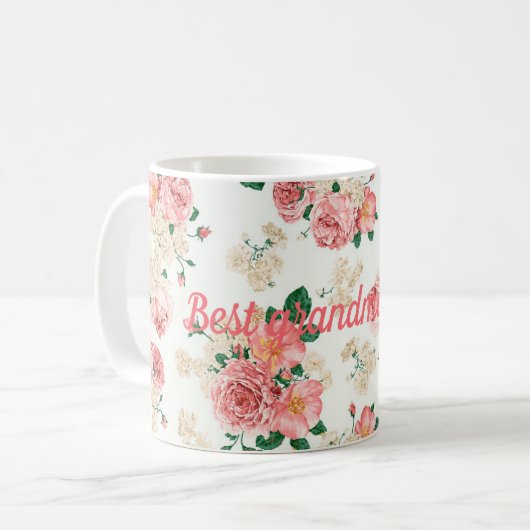 Beste Großmutter je Kaffeetasse (Vorderseite Links)