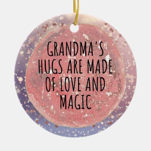 Beste Großmutter je Keramik Ornament (Vorne)