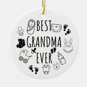 Beste Großmutter je Keramik Ornament