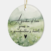 Beste Großmutter je Keramik Ornament (Links)