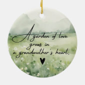 Beste Großmutter je Keramik Ornament (Hinten)
