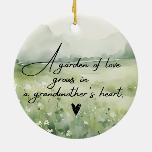Beste Großmutter je Keramik Ornament (Hinten)