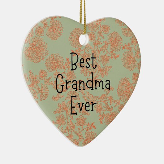 Beste Großmutter je Keramik Ornament (Rechts)