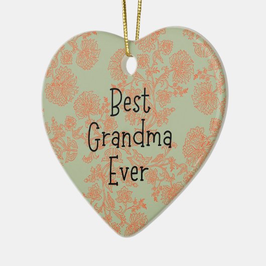 Beste Großmutter je Keramik Ornament (Links)