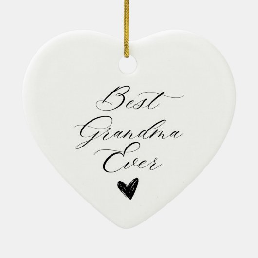 Beste Großmutter je Keramik Ornament (Hinten)