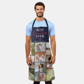 Beste Großmutter je marineblau 10 Foto Collage Gri Schürze (Getragen)