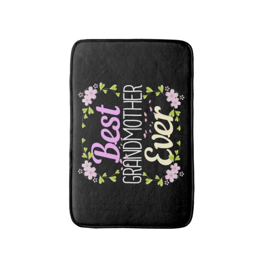 Beste Großmutter je - Rosa Blüte Badematte (Vorderseite Vertikal)