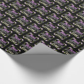 Beste Großmutter je - Rosa Blüte Geschenkpapier (Ecke)