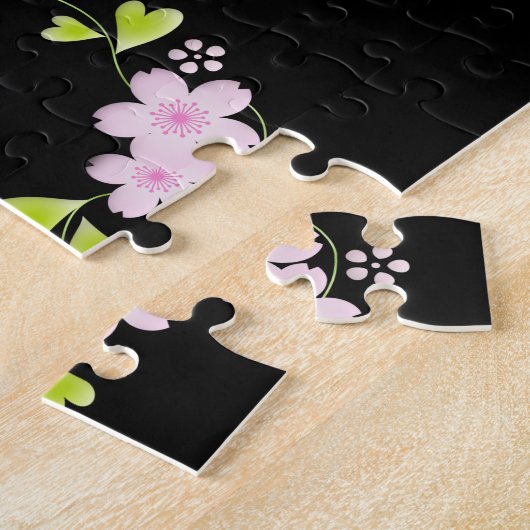 Beste Großmutter je - Rosa Blüte Puzzle (Seite)