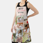 Beste Großmutter je Skript 10 Foto Collage Grid Schürze (InSitu)