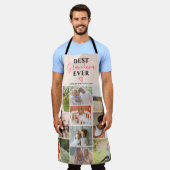 Beste Großmutter je Skript 10 Foto Collage Grid Schürze (Getragen)