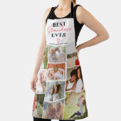 Beste Großmutter je Skript 10 Foto Collage Grid Schürze (InSitu)