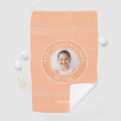 Beste Großmutter nach Par Elegantes Foto Golfer Golfhandtuch (Insitu)