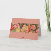 "Beste Großmutter" Rose am Muttertag Karte (Rückseite)