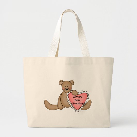 Beste Großmutter-Tasche der Welt Jumbo Stoffbeutel (Vorne)