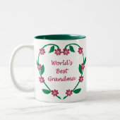 Beste Großmutter-Tasse der Welt Zweifarbige Tasse (Links)