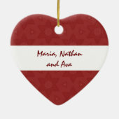 Beste Großmutter-überhaupt Liebe Sie rote Keramik Ornament (Hinten)