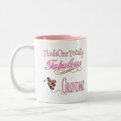 Beste Großmutter überhaupt Zweifarbige Tasse (Links)