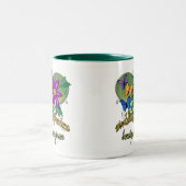 Beste Großmutter überhaupt Zweifarbige Tasse (Mittel)