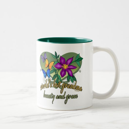Beste Großmutter überhaupt Zweifarbige Tasse (Rechts)