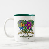 Beste Großmutter überhaupt Zweifarbige Tasse (Links)