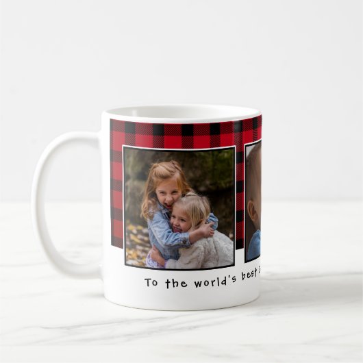 Beste Großmutter-WeihnachtsFoto-Collage Kaffeetasse (Links)