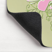 Beste Großmutter-wirbelnde Herzen Mousepad (Ecke)