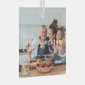 Beste Großtochter je | Angebot und Foto Ornament Aus Glas (Vorderseite Rechts)