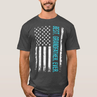 Beste Großvater-Fahne je amerikanisch  T-Shirt