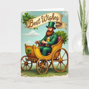 Beste Grüße Emerald Man Karte