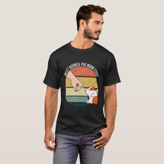 Beste Guinea Schweinefleisch-Mama je Furry Potato  T-Shirt (Vorne ganz)