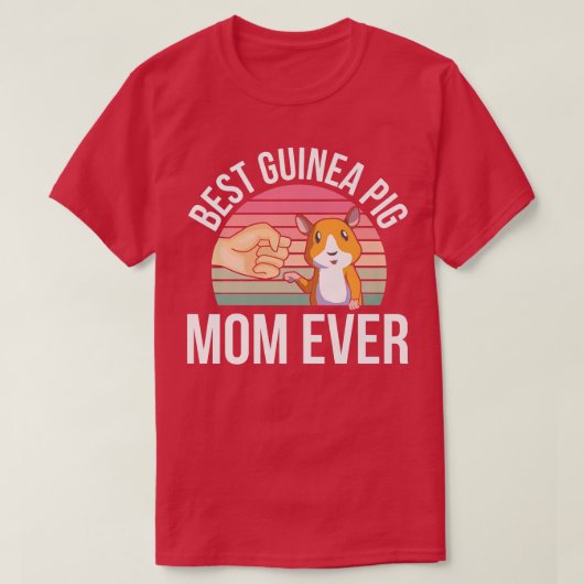 Beste Guinea Schweinefleisch Mama je Guinea T-Shirt (Design vorne)