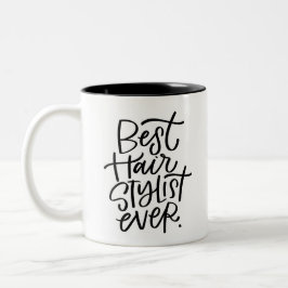 Beste Haar Stylist je Zwei-Tone-Tasse Zweifarbige Tasse