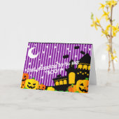 Beste Halloween-Note Karte (Gelbe Blume)