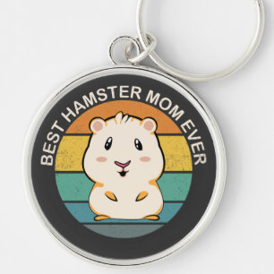 Beste Hamster-Mama Aller Zeiten Retro Vintage Hams Schlüsselanhänger
