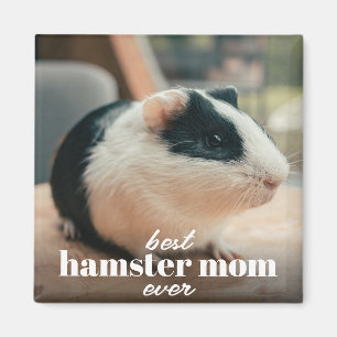 Beste Hamster-Mama je Modernes, individuelles Foto Magnet