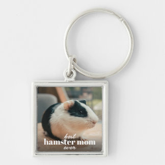 Beste Hamster-Mama je Modernes, individuelles Foto Schlüsselanhänger