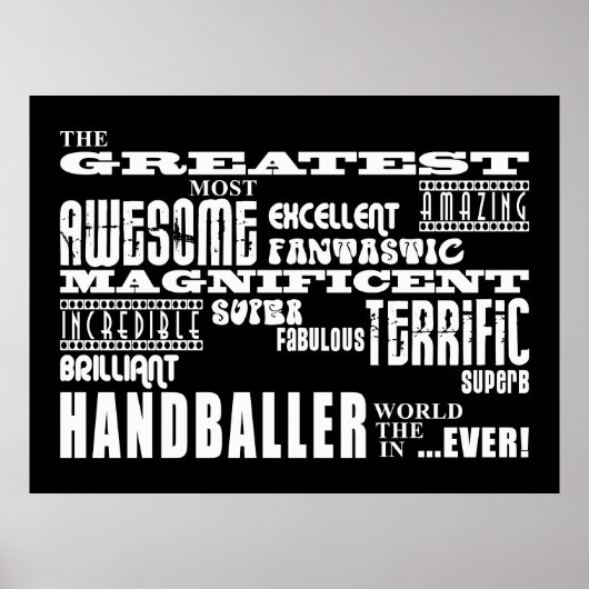 Beste Handballspieler: Bester Handballer Poster (Vorne)