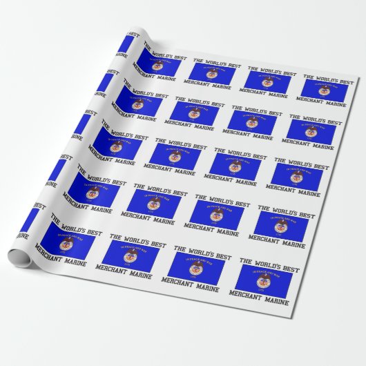 Beste Handelsmarine Geschenkpapier (Ungerollt)