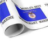 Beste Handelsmarine Geschenkpapier (Rolleneckpunkt)