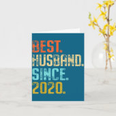 Beste Hemd Ehemann Seit 2020 5 Hochzeit Karte (Gelbe Blume)