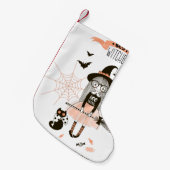 Beste Hexen glückliches Halloween Kleiner Weihnachtsstrumpf (Vorderansicht (hängend))