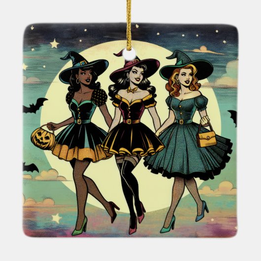 Beste Hexen Keramikornament (Rückseite)