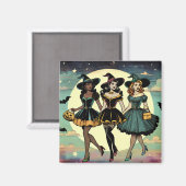 Beste Hexen Magnet (Vorderseite/Rückseite)