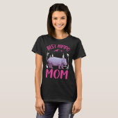 Beste Hippo-Mama je T-Shirt (Vorne ganz)